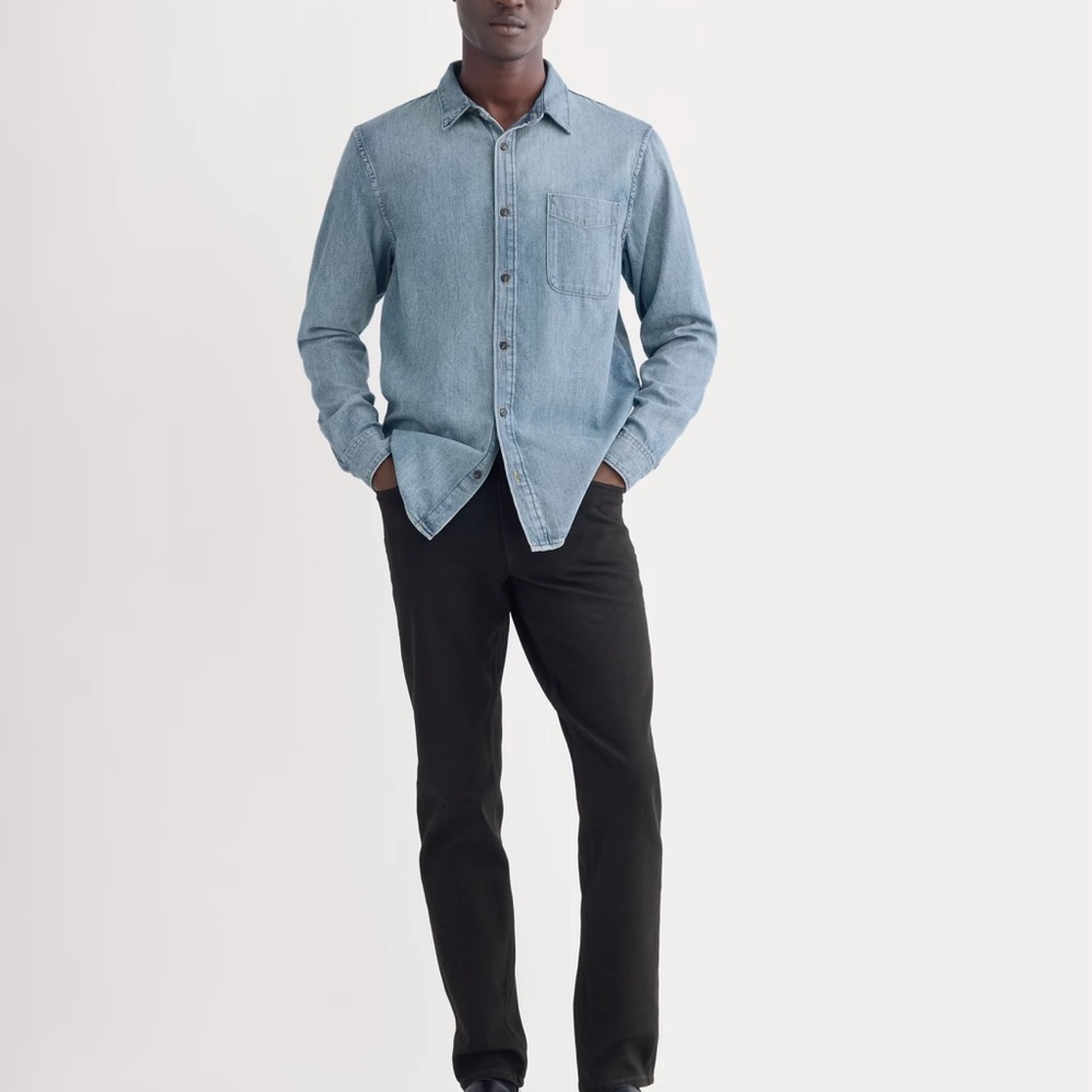 Everlane Men's Relaxed Black Jeans